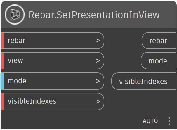 Rebar.SetPresentationInView node